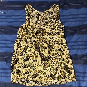 Charlotte Russe Yellow and Black Tank Top